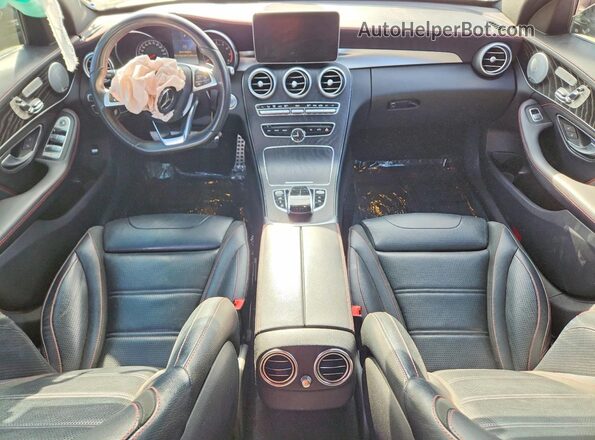 55SWF6EB0HU220448 2017 MERCEDES-BENZ C Gray წინა პანელის ხედი