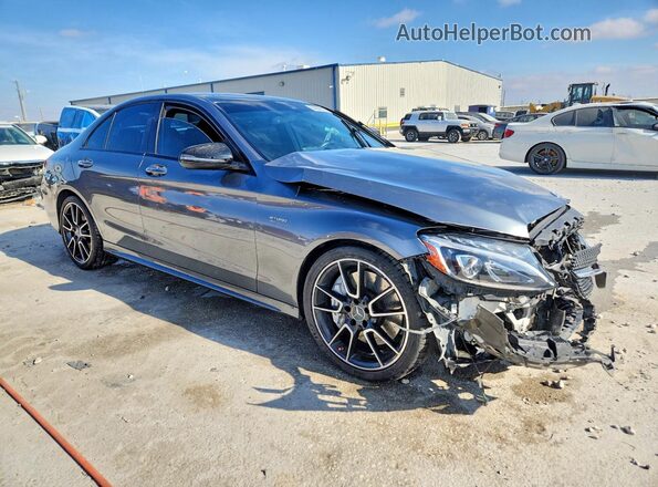 55SWF6EB0HU220448 2017 MERCEDES-BENZ C Gray წინა მარჯვენა