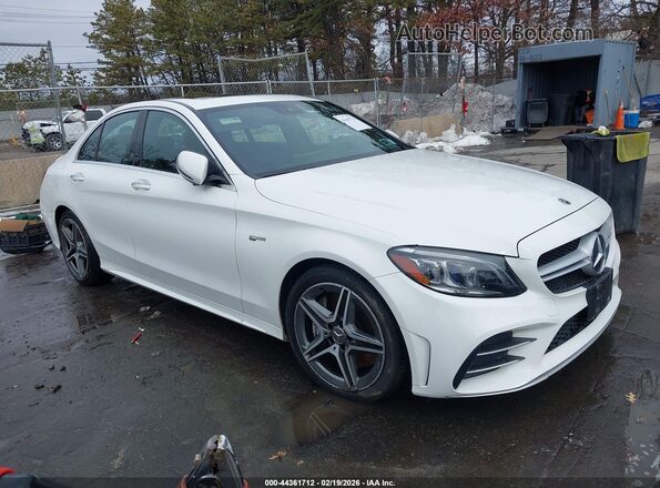 55SWF6EB2LU331706 2020 MERCEDES-BENZ AMG C 43 White Передня права чверть