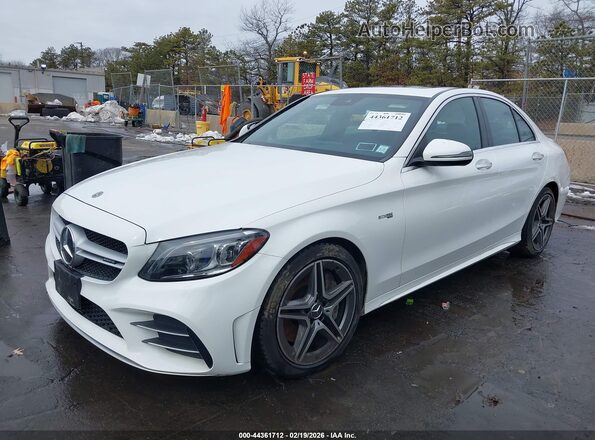 55SWF6EB2LU331706 2020 MERCEDES-BENZ AMG C 43 White Передня ліва чверть