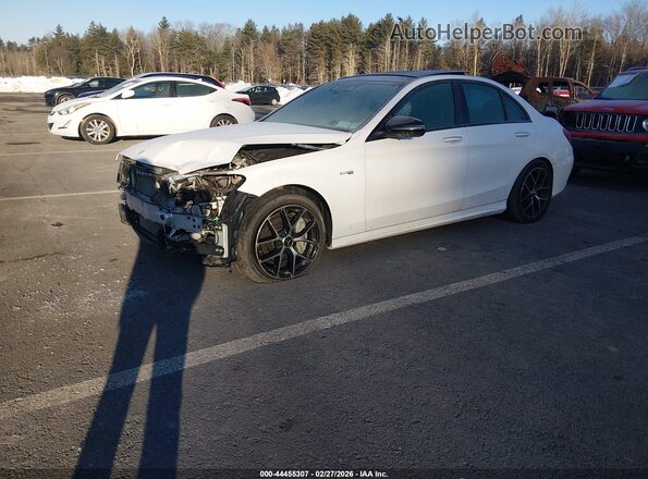 55SWF6EB4JU256617 2018 MERCEDES-BENZ AMG C 43 White Передня ліва чверть