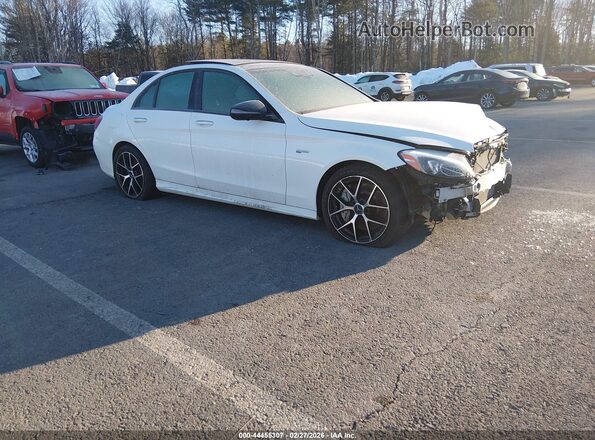 55SWF6EB4JU256617 2018 MERCEDES-BENZ AMG C 43 White Передня права чверть
