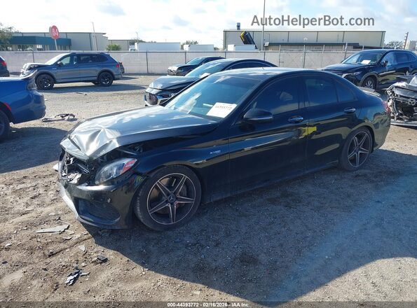 55SWF6EB6HU183292 2017 MERCEDES-BENZ AMG C 43 Black Передня ліва чверть