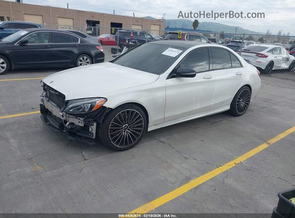 55SWF6EB6JU237969 2018 MERCEDES-BENZ AMG C 43 White Передня ліва чверть