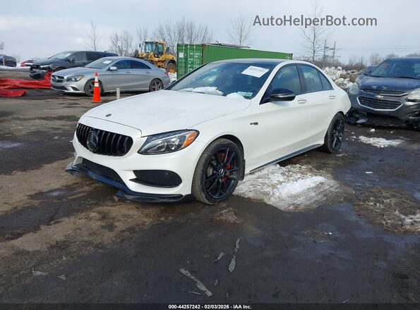 55SWF6EB7JU254568 2018 MERCEDES-BENZ AMG C 43 White Передня ліва чверть