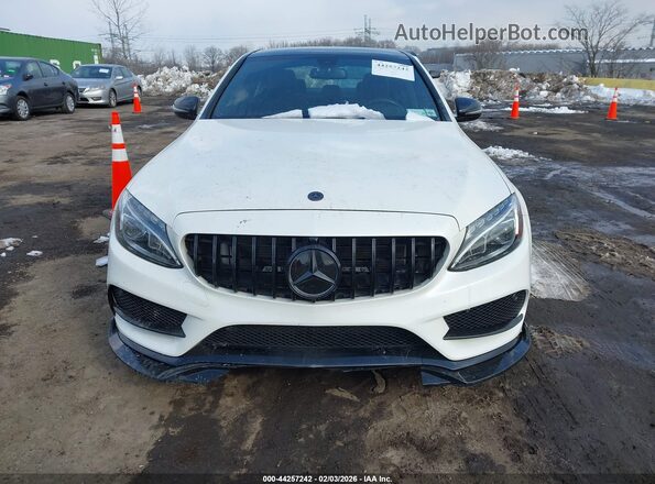 55SWF6EB7JU254568 2018 MERCEDES-BENZ AMG C 43 White Вид щитка приладів