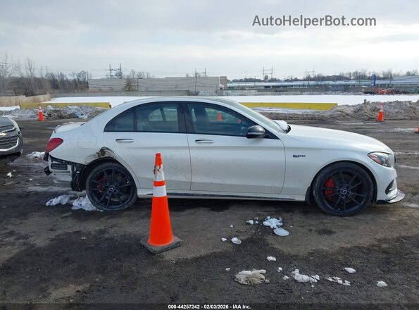55SWF6EB7JU254568 2018 MERCEDES-BENZ AMG C 43 White Вид задньої частини салону