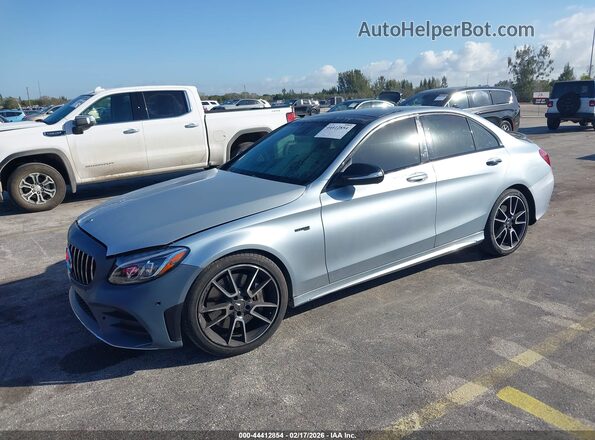 55SWF6EB9JU236198 2018 MERCEDES-BENZ AMG C 43 Gray Przód lewy