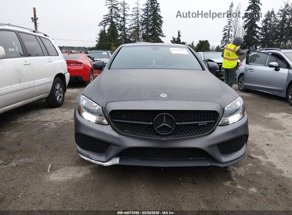 55SWF6EB9JU243426 2018 MERCEDES-BENZ AMG C 43 Gray Vista frontal