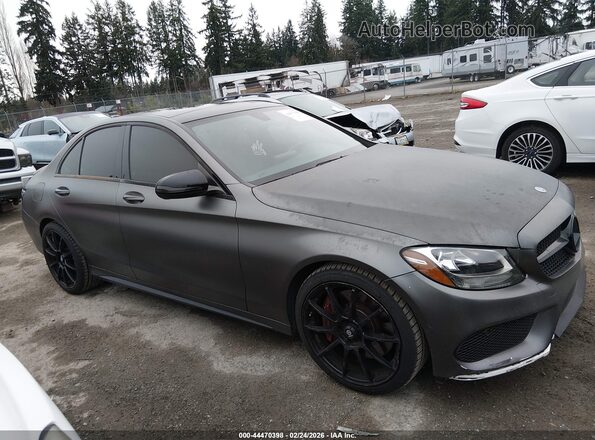 55SWF6EB9JU243426 2018 MERCEDES-BENZ AMG C 43 Gray Vista interior trasera