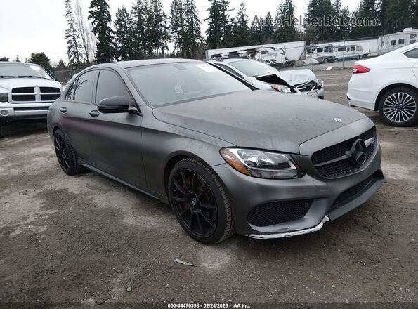 55SWF6EB9JU243426 2018 MERCEDES-BENZ AMG C 43 Gray Delantero derecho