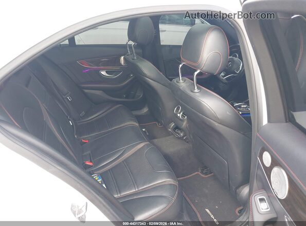 55SWF6EBXJU274779 2018 MERCEDES-BENZ AMG C 43 White Vista de la etiqueta del VIN