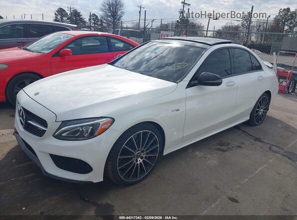 55SWF6EBXJU274779 2018 MERCEDES-BENZ AMG C 43 White Vista tres cuartos delantera izquierda