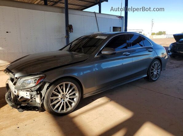 55SWF8DB1KU292909 2019 MERCEDES-BENZ C Gray Przód lewy