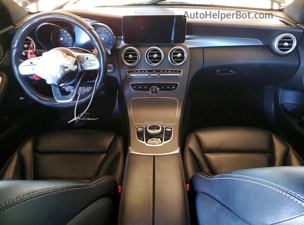 55SWF8DB1KU292909 2019 MERCEDES-BENZ C Gray Widok deski rozdzielczej