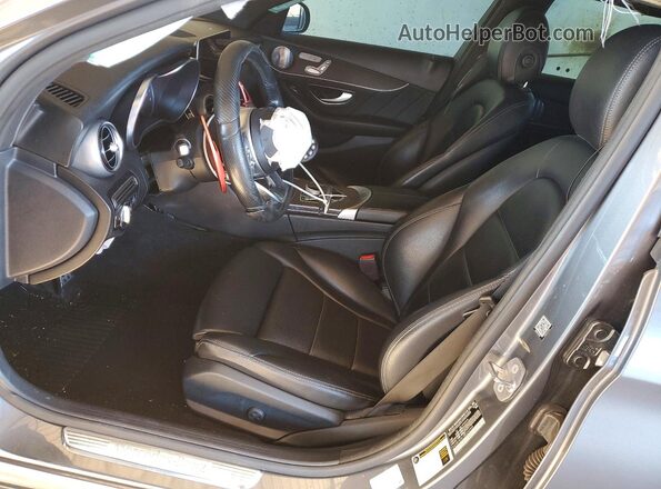55SWF8DB1KU292909 2019 MERCEDES-BENZ C Gray Widok wnętrza z przodu