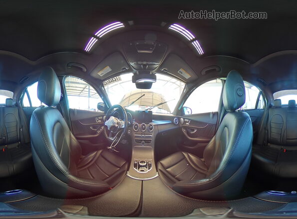 55SWF8DB1KU292909 2019 MERCEDES-BENZ C Gray Widok wnętrza 360 stopni