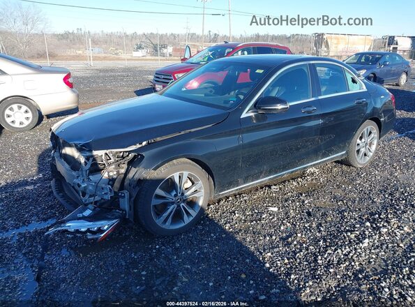 55SWF8DB2KU322449 2019 MERCEDES-BENZ C-CLASS Black Przód lewy