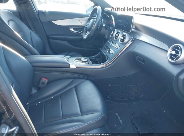 55SWF8DB2KU322449 2019 MERCEDES-BENZ C-CLASS Black Widok wnętrza z przodu