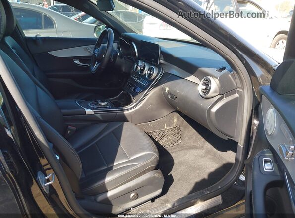 55SWF8DB3KU322573 2019 MERCEDES-BENZ C-CLASS Black Widok wnętrza z przodu