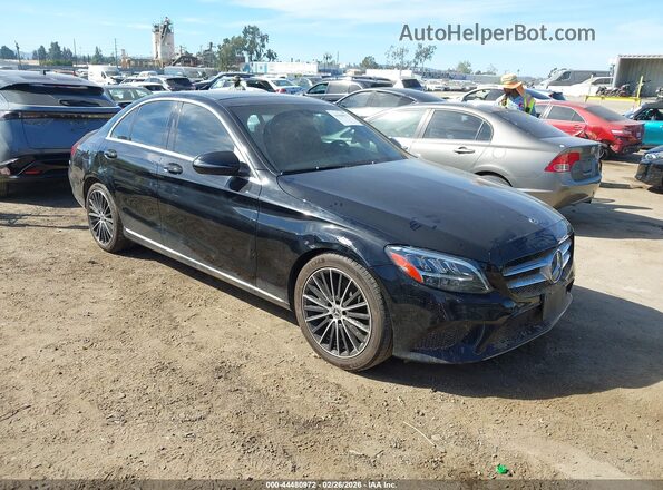 55SWF8DB3KU322573 2019 MERCEDES-BENZ C-CLASS Black Przód prawy