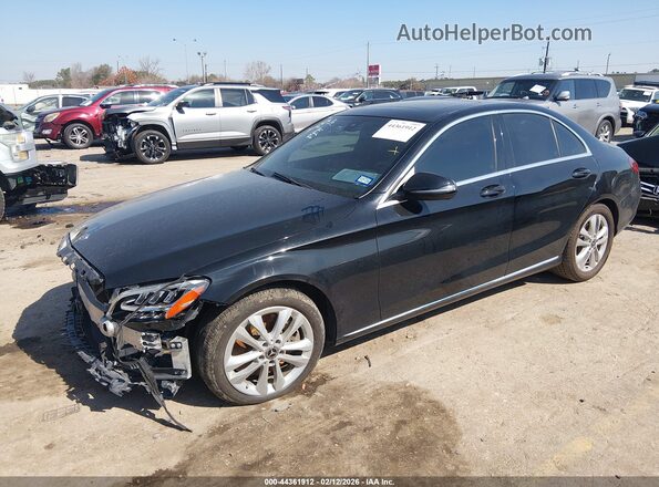 55SWF8DB4KU296128 2019 MERCEDES-BENZ C-CLASS Black Przód lewy