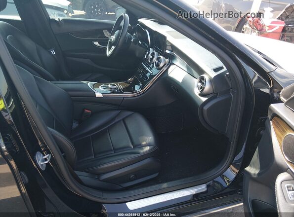 55SWF8DB4KU296128 2019 MERCEDES-BENZ C-CLASS Black Widok wnętrza z przodu