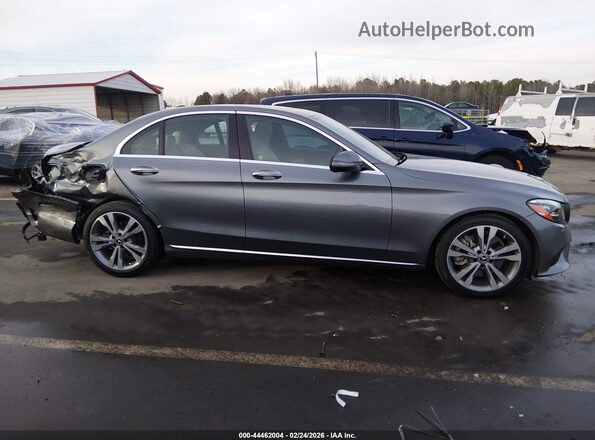 55SWF8DB4KU317043 2019 MERCEDES-BENZ C-CLASS Gray Вид задньої частини салону