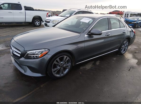 55SWF8DB4KU317043 2019 MERCEDES-BENZ C-CLASS Gray Передня ліва чверть