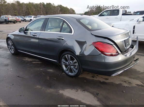 55SWF8DB4KU317043 2019 MERCEDES-BENZ C-CLASS Gray Задня ліва чверть
