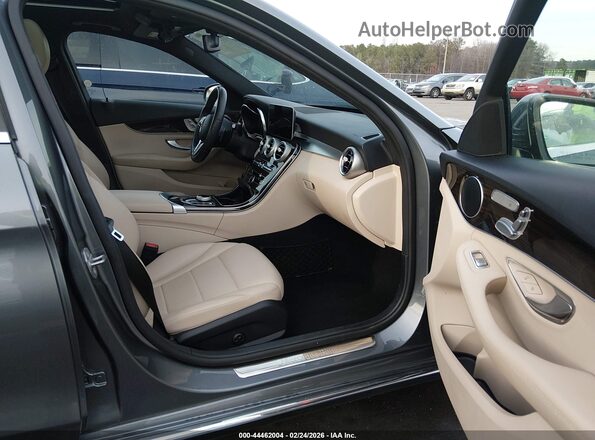 55SWF8DB4KU317043 2019 MERCEDES-BENZ C-CLASS Gray Вид салону спереду