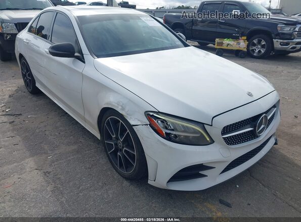 55SWF8DB6KU312586 2019 MERCEDES-BENZ C-CLASS White Przód prawy