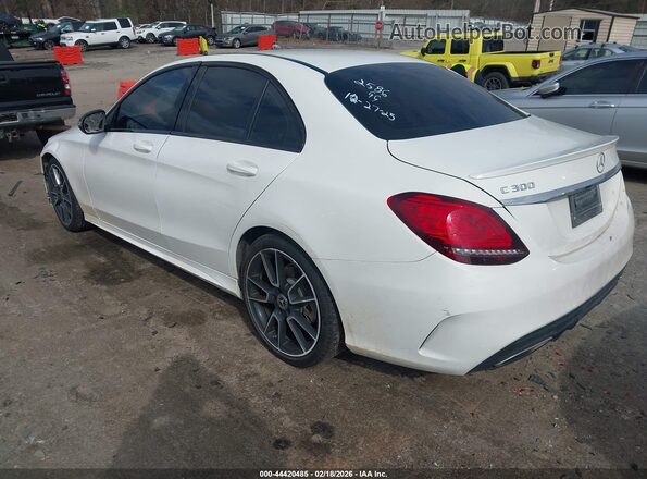 55SWF8DB6KU312586 2019 MERCEDES-BENZ C-CLASS White Tył lewy