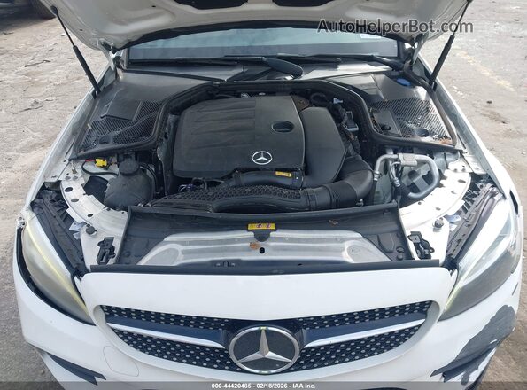 55SWF8DB6KU312586 2019 MERCEDES-BENZ C-CLASS White Widok z tyłu
