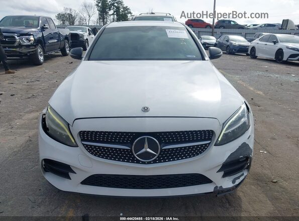 55SWF8DB6KU312586 2019 MERCEDES-BENZ C-CLASS White Widok zestawu wskaźników