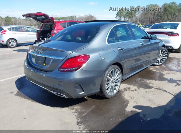 55SWF8DB8LU323560 2020 MERCEDES-BENZ C-CLASS Gray Հետևի աջ