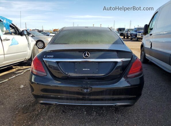 55SWF8DB9KU293175 2019 MERCEDES-BENZ C Black Widok z tyłu