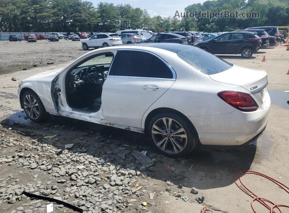 55SWF8EB0KU305633 2019 MERCEDES-BENZ C White Trasero izquierdo