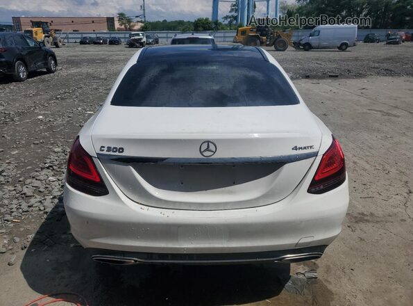 55SWF8EB0KU305633 2019 MERCEDES-BENZ C White Vista trasera