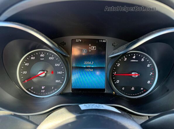 55SWF8EB6KU291964 2019 MERCEDES-BENZ C Red Widok zestawu wskaźników