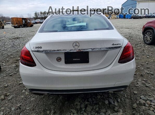 55SWF8EB9KU310815 2019 MERCEDES-BENZ C White Вид ззаду
