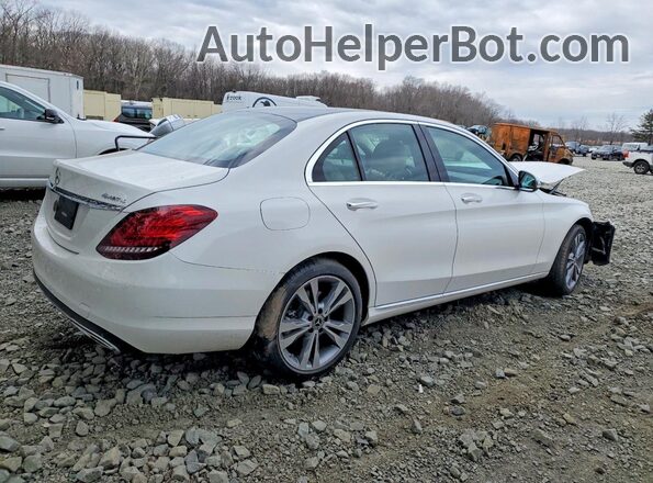 55SWF8EB9KU310815 2019 MERCEDES-BENZ C White Задня права чверть