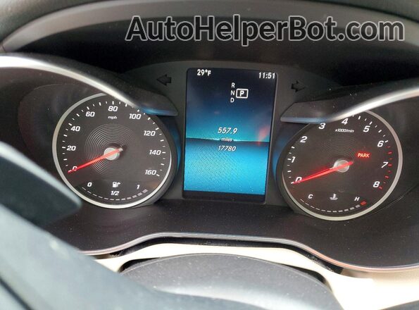 55SWF8EB9KU310815 2019 MERCEDES-BENZ C White Вид щитка приладів