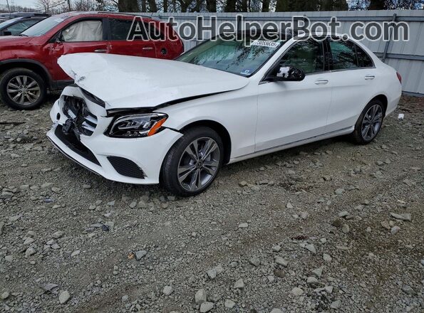 55SWF8EB9KU310815 2019 MERCEDES-BENZ C White Передня ліва чверть