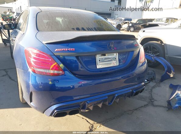 55SWF8HB1HU218120 2017 MERCEDES-BENZ AMG C 63 Синий 