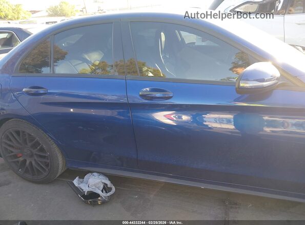 55SWF8HB1HU218120 2017 MERCEDES-BENZ AMG C 63 Синий Панорамный вид салона 360°