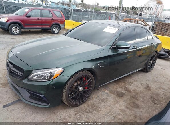 55SWF8HB8HU224142 2017 MERCEDES-BENZ AMG C 63 Green Передня ліва чверть