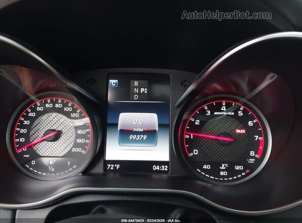 55SWF8HB8HU224142 2017 MERCEDES-BENZ AMG C 63 Green Вид задніх сидінь