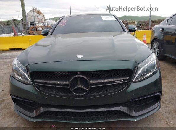 55SWF8HB8HU224142 2017 MERCEDES-BENZ AMG C 63 Green Вид задньої частини салону