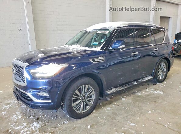 JN8AZ2AE2M9270644 2021 INFINITI QX80 Синий Задняя левая четверть